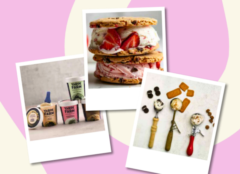 Urban Foodservice ice cream guide extract showing ice cream served 3 ways